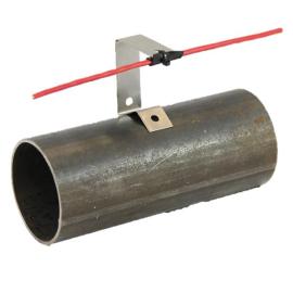 AlarmLine, ACA-B706-100, 7 inch Bracket (Pipe Clip), 60mm (2.4 inch) (Zintec) c/w Silicon Sleeve - Pack of 100