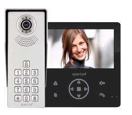 APKITKPGBLK, VIDEO DOOR KP KIT (BLACK GUI MONITOR)