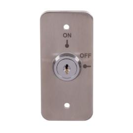 AP/KS-1, Stainless steel 2 position Architrave maintained key switch ON/OFF, flush