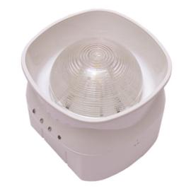 Apollo (58000-040APO) Discovery Open-Area Voice Sounder VID - White Body (Red Flash) - Isolating