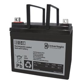 Aritech, BS134N, Battery, 12V 36Ah, Sealed Lead Acid Rechargeable, 197x131x180mm, screw