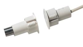 Aritech, DC107S60, Steel door Recessed mount with 6M cable, 20mm diameter, N/C, 9mm gap (Grade 2)