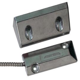Aritech, DC108, Surface Overhead/Floor mount contact with 2M armoured cable, N/C, 75mm gap max, (Grade 2 and Vds B approved)