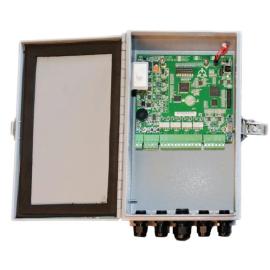 Aritech, DF104, FlexZone-4 processor in NEMA 4 aluminum enclosure.? Provides up to 4 independent zones of detection.? Includes mounting clamps.