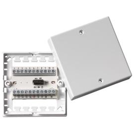 Aritech, ES022, Junction box, 20 way plus 2 for tamper, 85x85x26, white