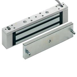 Aritech, FE310, Mini magnetic lock, 1800N, 12/24V DC, reed monitored, Anodised aluminium