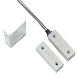 Aritech, IM1640PAG01JB, Becuwe Surface Mount Contact, White with 1M Armoured Cable and Junction Box, 25mm gap, N/C, NFA2P approved