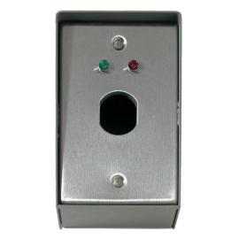 Aritech, KL838, Housing assembly for KA150 / KA157 Keyswitches, tampered metal housing, Green/Red LED?s