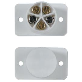 Aritech, MM101, Recessed mount contact, 36mm diameter, flanged, 14mm gap, N/C, 5 screw terminals, white (ungraded)