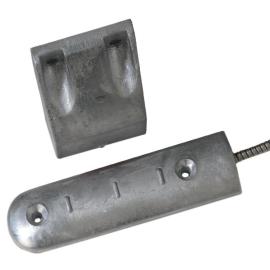 Aritech, MM106, Surface Overhead/Floor mount contact, 50mm wide gap, N/C, Aluminium with 45cm armoured cable (ungraded)