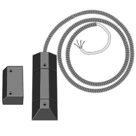 Aritech, MM740-G3, Surface Overhead/Floor mount contact, 98mm wide gap, N/C, Aluminium with 1m armoured cable, NFA2P Grade 3