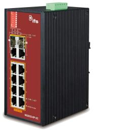 Aritech, NS2052-8P-2C, 8 Port Unmanaged POEat Industrial Switch with 2 SFP ports