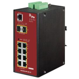 Aritech, NS3552-8P-2S-V2, 8-port Gigabit PoE+ Industrial Managed Switch