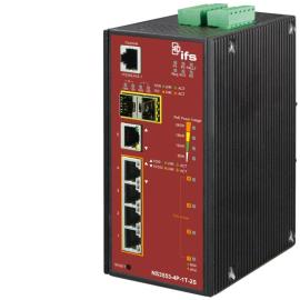 Aritech, NS3553-4P-1T-2S-V2, 4-Port Managed PoE-bt Industrial Switch