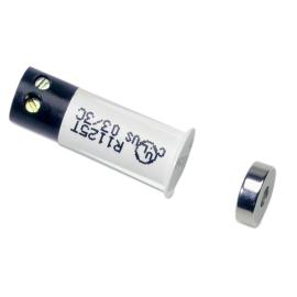 Aritech, R1125T-N, Recessed mount contact, stubby, 9mm diameter, press-fit, Powerful rare-earth magnet, 13mm gap, N/C, White (ungraded) - Available to order in packs of ten only (x10)