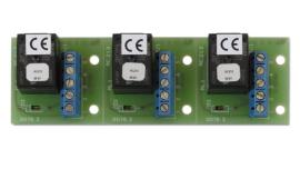 Aritech, RC213, Relay Card, transistor switched, 12V operated, Changeover contact (rated at 24V DC, 2A), pack of 3