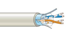 Aritech, WCAT52, 4 Core FTP LAN Cable, Category 5 enhanced, white, 500 metres