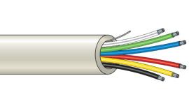 Aritech, WN106W, 6 core cable white 100 metres, conforms to BS4737, Section 3.30
