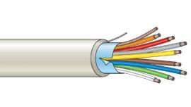 Aritech, WS108W-HF-N, 8 Core Shielded Cable - Halogen free- 500 metres roll