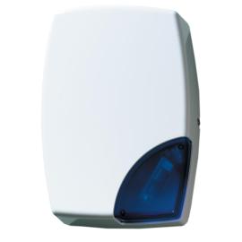 AS506, Outdoor sounder, white with red strobe, 114dB, requires battery BS121N, Non EN graded