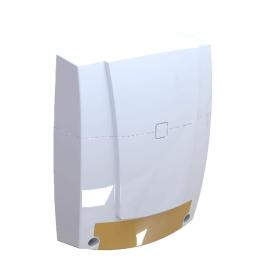 AS630, Outdoor sounder, silver Inox cover with amber strobe, steel inner cover, 120dB, optional battery (up to 7.2AH), EN Grade 3