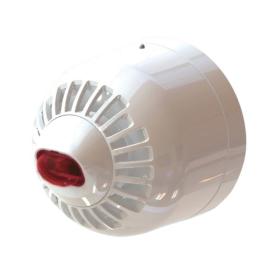 ASW366W, Wall mount Conventional sounder/VAD Red W-2.4-7.5