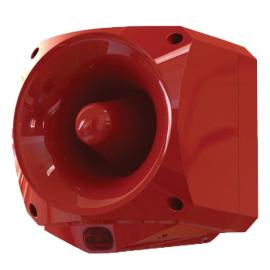 ASW377, High output weatherproof wall mount Conventional sounder/VAD Red W-2.4-7.5