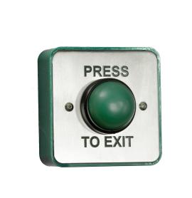 Bell (GBEB) STAINLESS STEEL GREEN DOMED EXIT BUTTON
