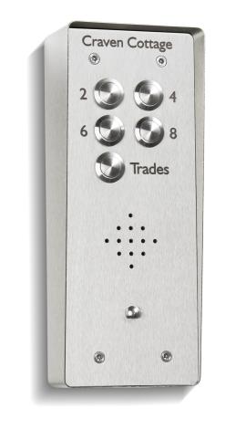 Bell (VRP5-S) 5 BUTTON V/R PANEL SURFACE