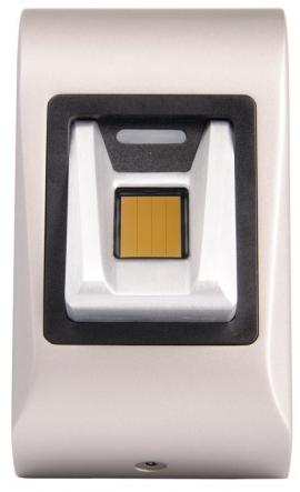 BIOCS, Silver surface Wiegand finger print reader (9500 templates) for INTERNAL use (92mm x 51mm x 25mm) IP54 