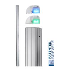 BO600EVO, Architectural handle, 2x300kg monitored magnets, 2500mm, LED indication