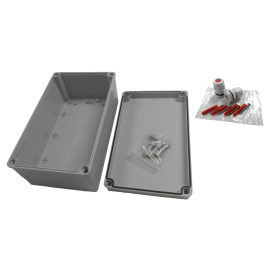 BOXIP66-150-250-100-GGF, IP66 ENCL. 150x250x100mm?W/ FIX KIT
