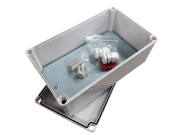 BOXIP66-150-250-100-GGP, IP66 ENCL. 150x250x100mm?W/ FIX KIT & MTG PLATE gallery thumbnail