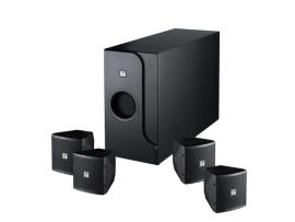 BS-301B, Compact Satellite Speaker System, 4 x satellites plus 1 x Sub, Black