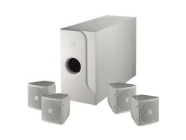 BS-301W, Compact Satellite Speaker System, 4 x satellites plus 1 x Sub, White