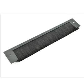 BSPFB, All?Rack Brush Strip Panel for Floor Cabinets ? Cable Entry Brush Plate (Black) BSPFB
