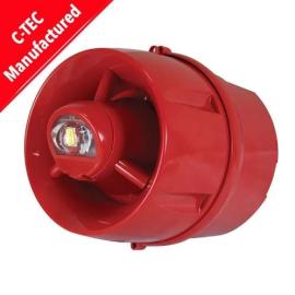 C-Tec (BF433C/CC/DR/65) ActiV Conventional Weatherproof Hi-Output W-2.75-9 Wall VAD c/w 100dB(A) Sounder (IP55)