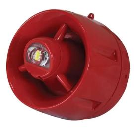 C-Tec (BF433C/EA/SR) Self testing 100dB Evacuation Alert sounder/visual alarm device, red