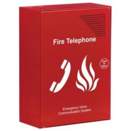 C-Tec (EVC301RPO) Red Fire Telephone Outstation c/w Handset (push to open)