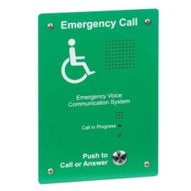 C-Tec (EVC302GF) Green Disabled Refuge Outstation, Flush