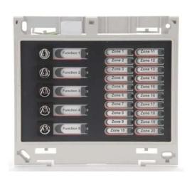 C-Tec (Z45) ZFP 20 Zone Indicator Module c/w Name Slots & 5 Switches