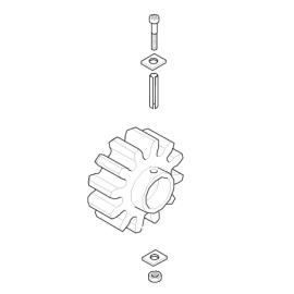 CAME (Old Part: 119RIBK002) MODULE 4 PINION - BK