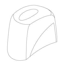 CAME (Old Part: 119RIBX039) Motor Cover for BX243