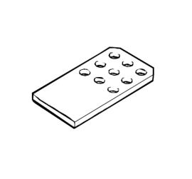CAME (Old Part: 119RID062) 9 Hole Rear Bracket