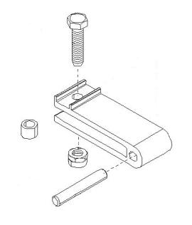 CAME (Old Part: 119RID265) Rear Mounting Joint - Amico A1824