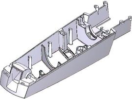 CAME (Old Part: 119RID419) OPP-AXL BACK LOWER HALF-SHELL