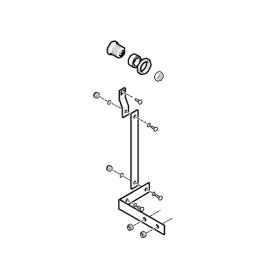 CAME (Old Part: 119RIG146) Lock Cylinder and Release Lever for G2080