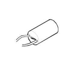 CAME (Old Part: 119RIR295) Capacitor 10uF 450v with wiring (Old code 3199Q10450v