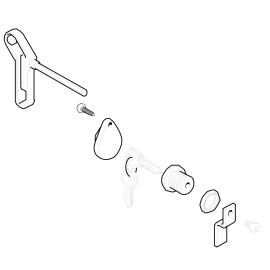 CAME (Old Part: 119RIX022) Lock Cylinder for CAT-X
