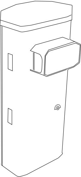 CAME (Old Part: 803BB-0290) GT8 barrier with customised Ral Colour